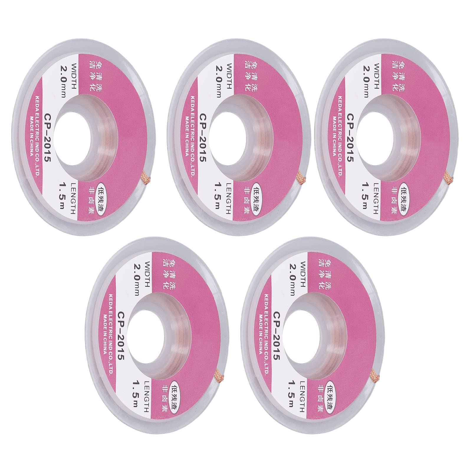 Welding Wick 5PCS Solder Wick Braid Tin Solder Wick Tin Welding Wick Wick Braid Remover Tool for PCB Welding Equipment Accessories