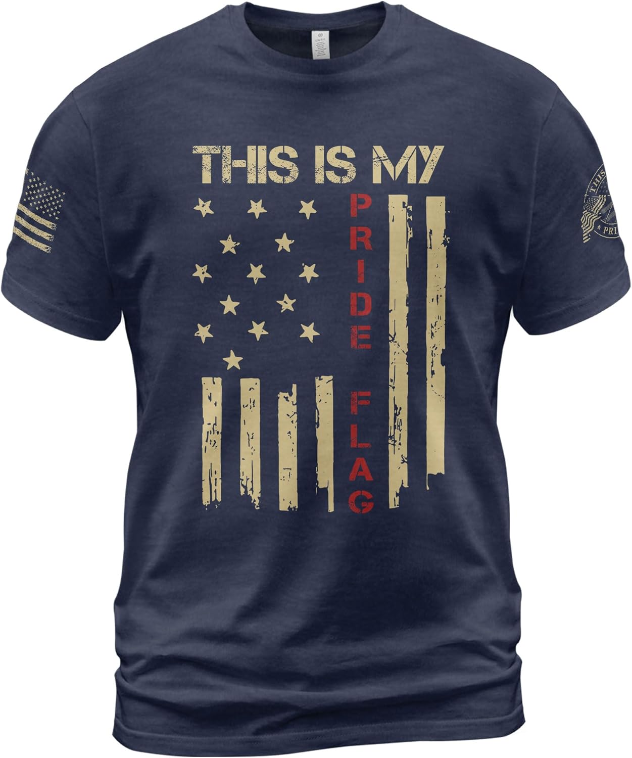 CHIARA CONTI11 This is My Pride Flag Shirt American, My Pride Flag Shirt, Patriotic Shirts for Men 7