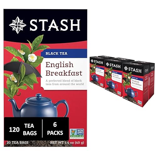 Vista 216 de Stash Té Chai de vainilla descafeinado, 6 cajas con 18 bolsas de té cada una (108 bolsas de té en total)