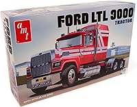Vista 1 de Round 2 Unknown AMT Ford LTL 9000 Semi Tractor 1:24 Scale Model Kit (AMT1238)