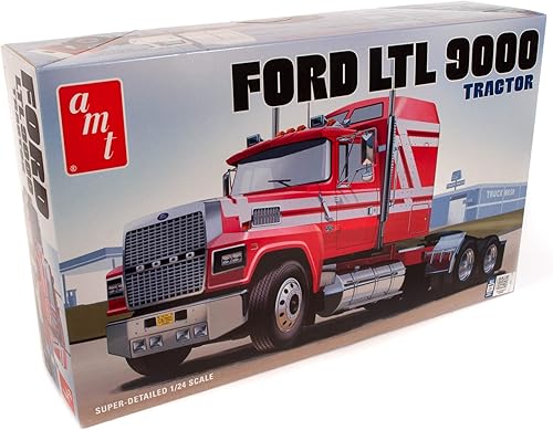 Round 2 Unknown AMT Ford LTL 9000 Semi Tractor 1:24 Escala Modelo Kit (AMT1238)