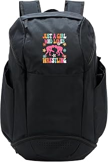 Just A Girl Who Loves Wrestling Cute Wrestle Wrestler Kids Sport Backpack