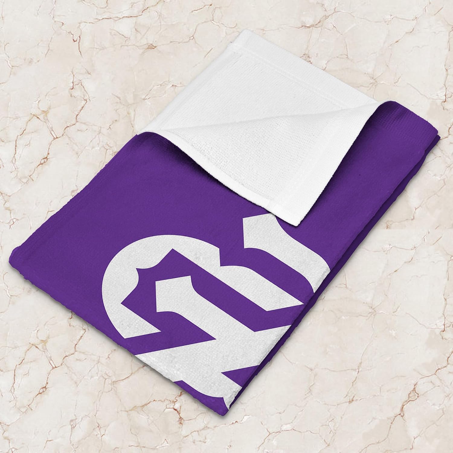 Northwest NCAA NYU Violets Logo Fan Towel 2 Pack, Lightweight Game Day Set, Stadium Sideline Gym Travel Accessory, 16 x 25 Inch