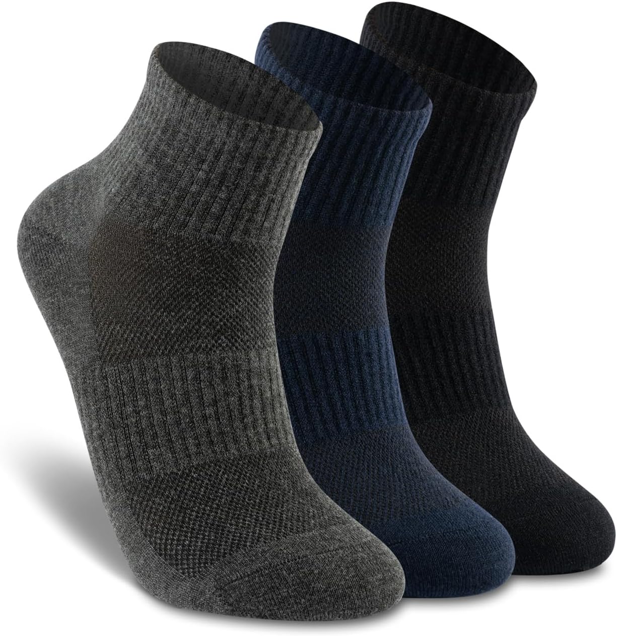 LIXIA Merino Wool Ankle Socks for Women and Men - Breathable, Moisture-Wicking, Odor-Resistant, Durable for All Seasons