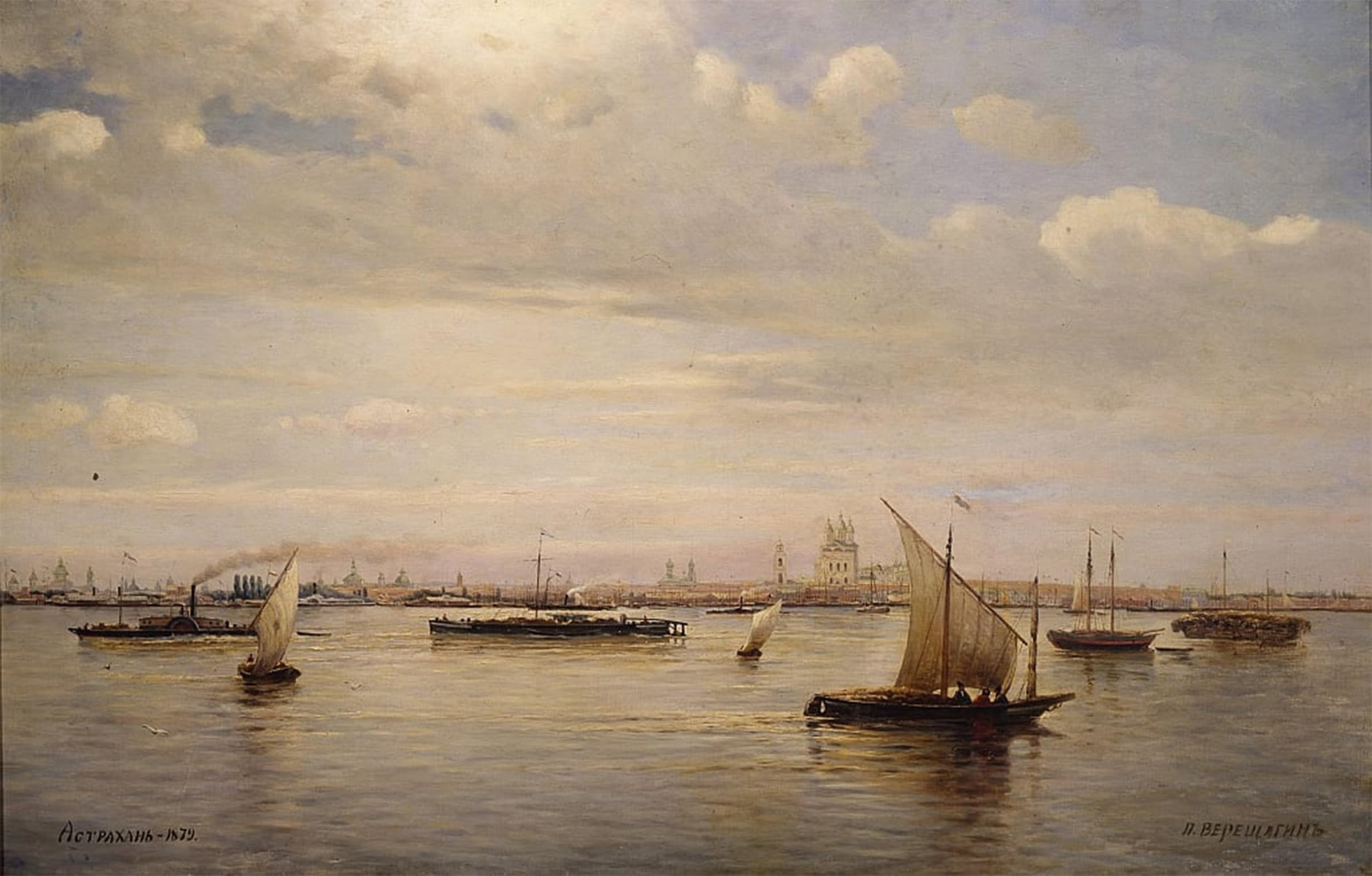 Impression sur toile Astrakhan Vereshchagin tableau salon de qualité supérieure - 5