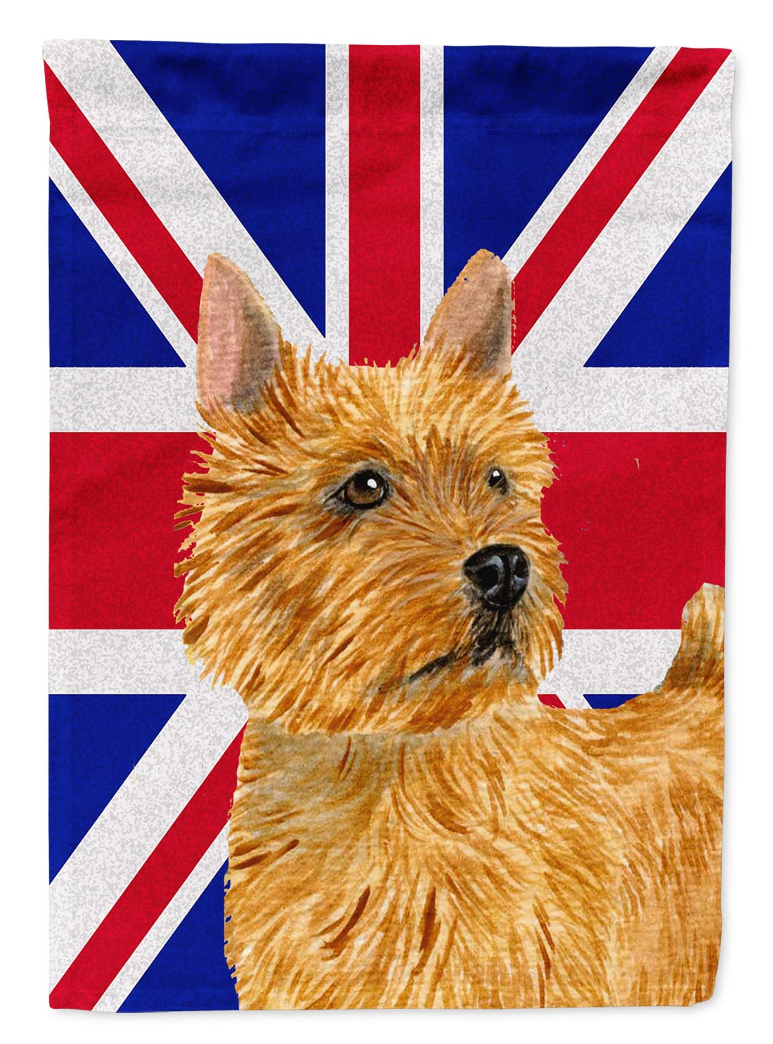 Drapeau de maison Norwich Terrier et Union Jack pour décorer votre jardin avec élégance