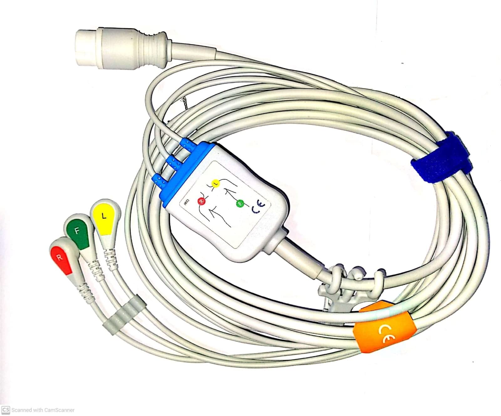 DHIPL - MP20 12 PIN ECG CABLE 3 LEAD BUTTON