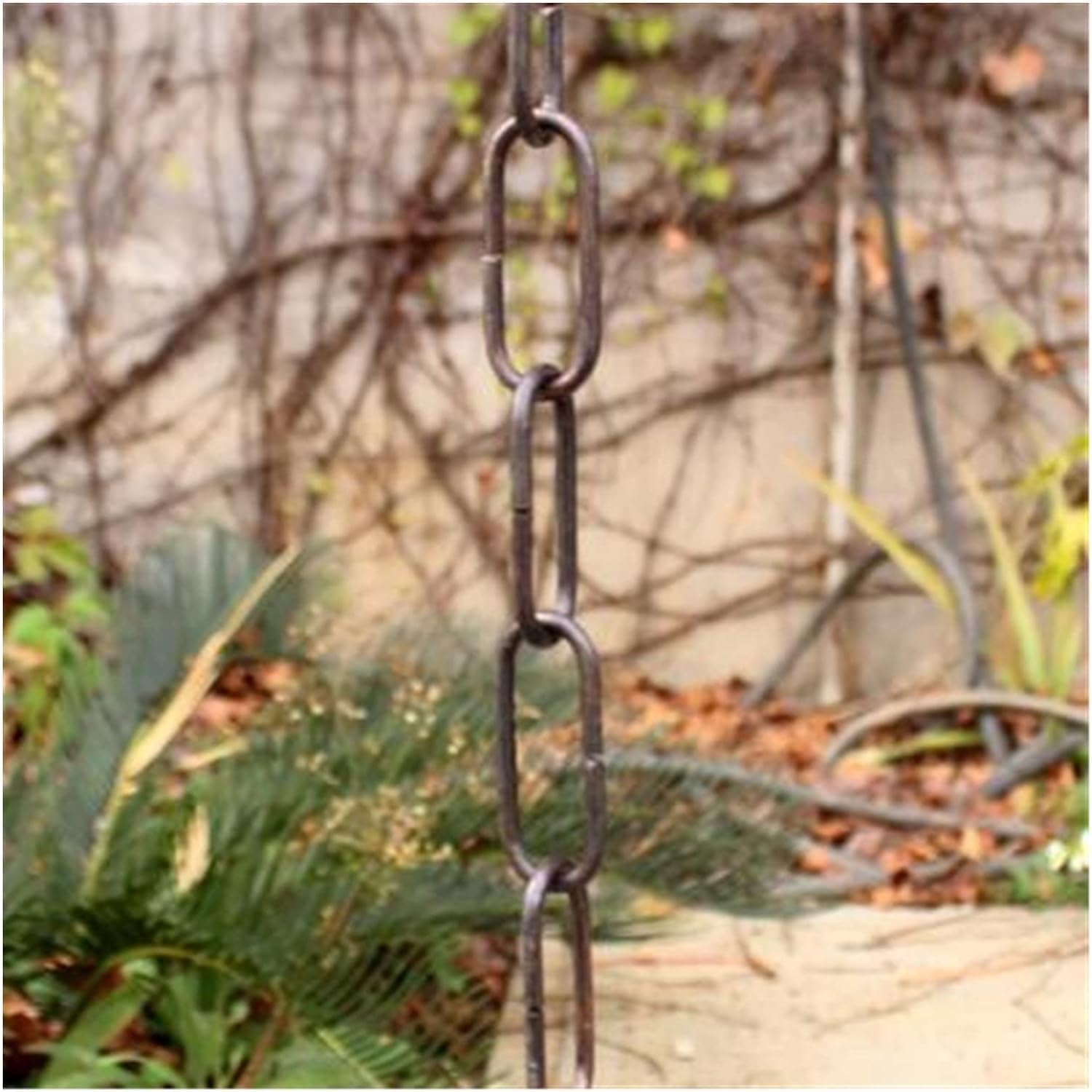 Rain Chains Copper Rain Chains，for Downspouts Rain Guide Chain Falling Water Chain Drainage Chain，Gutter Downpipe Extension