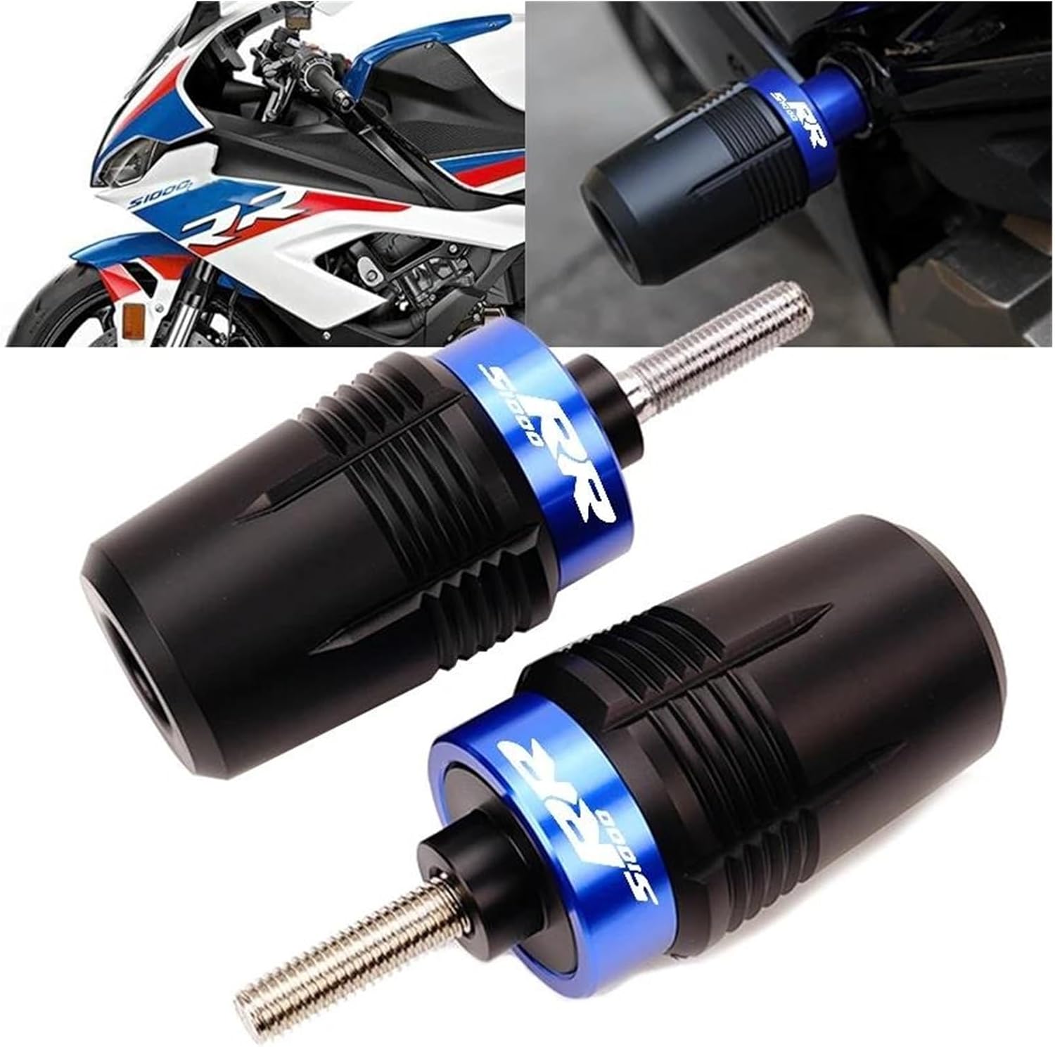 Falling Crash Protector Motorcycle Frame Slider Anti-fall Protector Suitable For BMW S1000RR S 1000 RR S 1000RR 2015-2022 Upgrade accessories(A-Black)