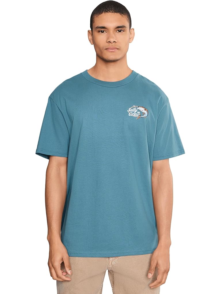 Gray Salty Crew Yellowtail Classic Short Sleeve Tee