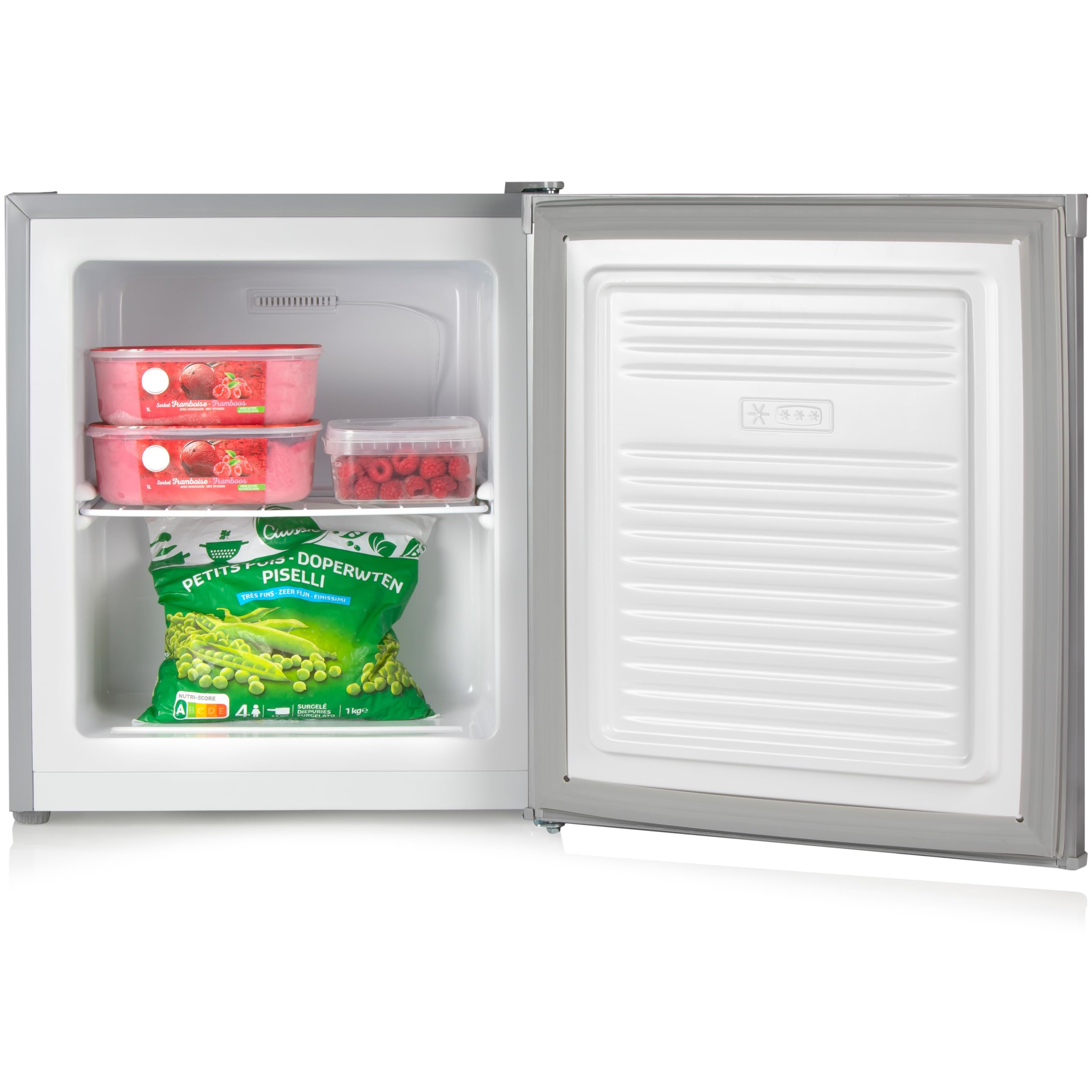 PRIMO PR147DV Mini congélateur - Petit congélateur - Indépendant - 33L - D - Argenté
