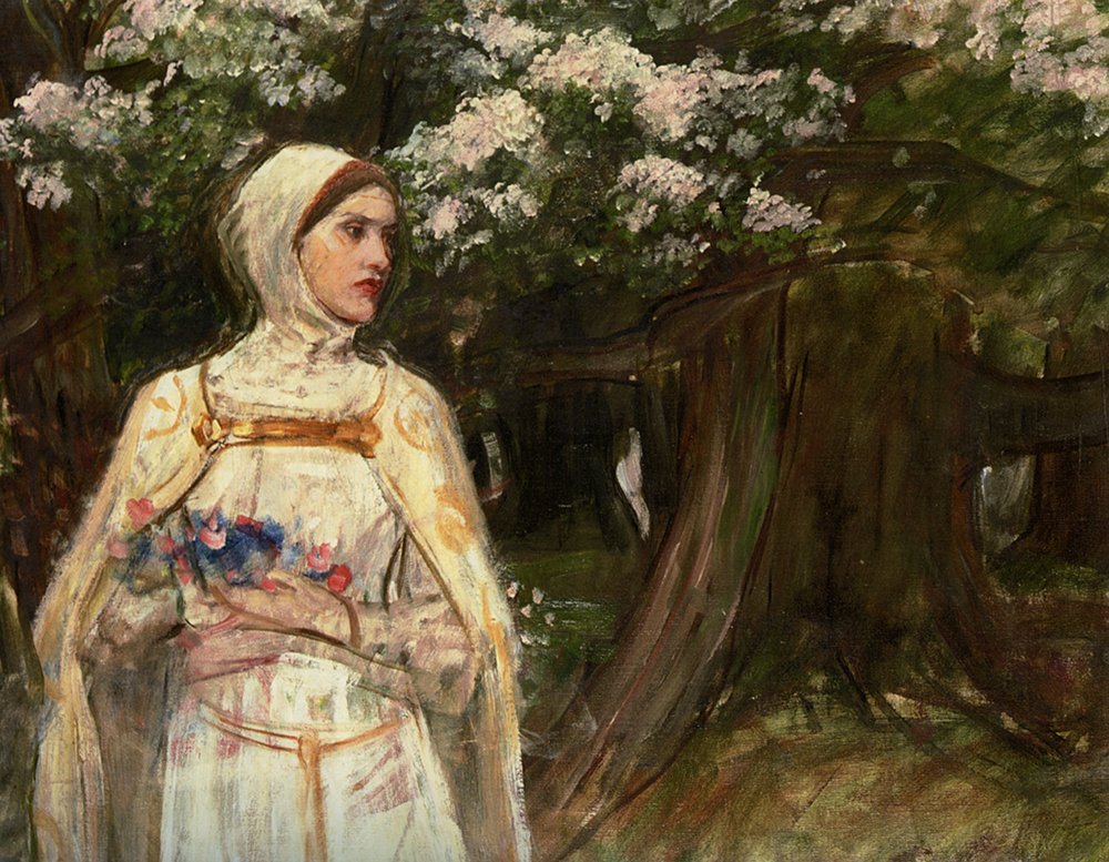 Cuadro Matilda de J.W. Waterhouse en acabado mate y elegante marco de madera