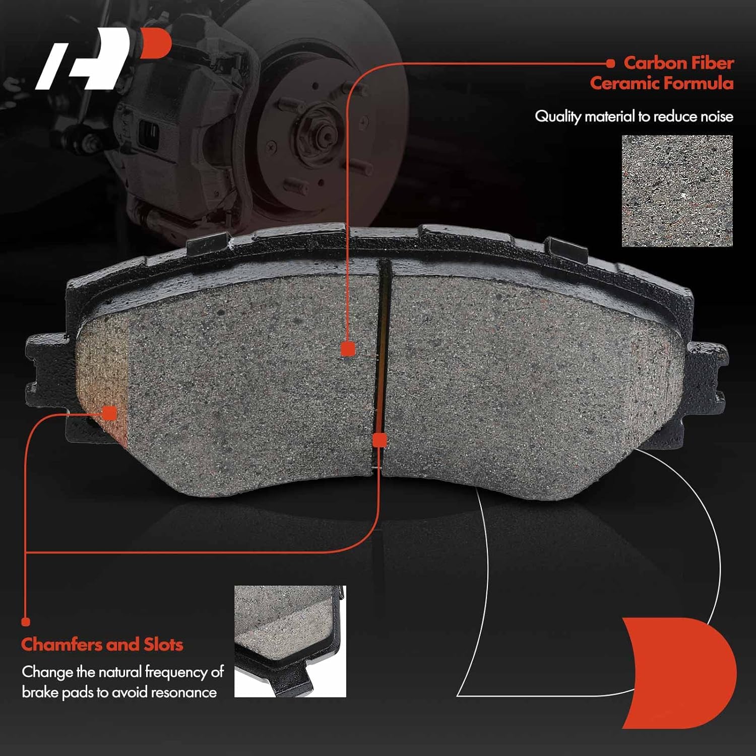 A-Premium Front and Rear Disc Brake Rotors + Ceramic Pads Kit Compatible with Select Toyota Models - Corolla 2009-2019, 12-PC Set