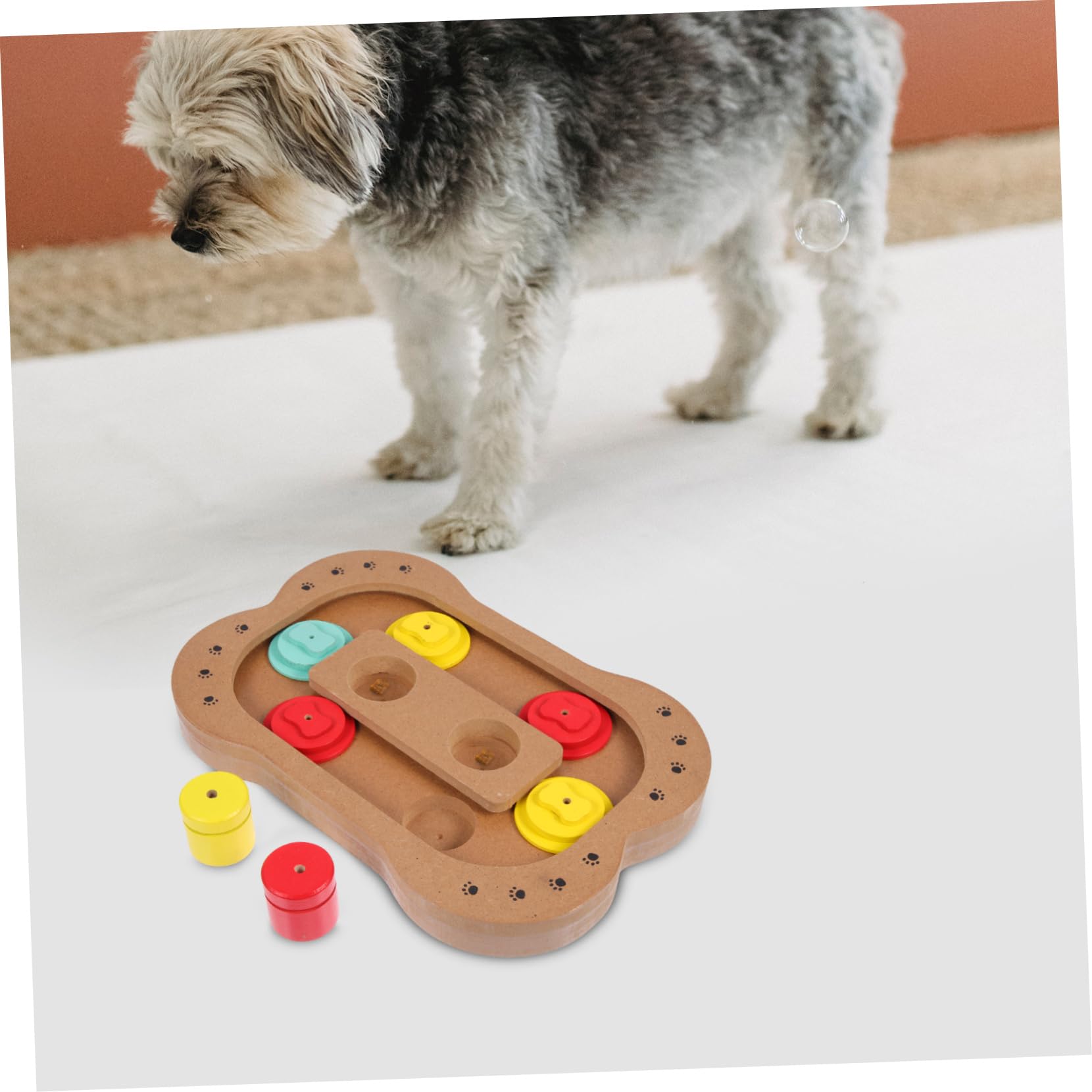 TOYANDONA Hunde Futternapf Interaktives Slow Feeder Spielzeug zur Verbesserung der Verdauung in Form von Knochen für Haustiere