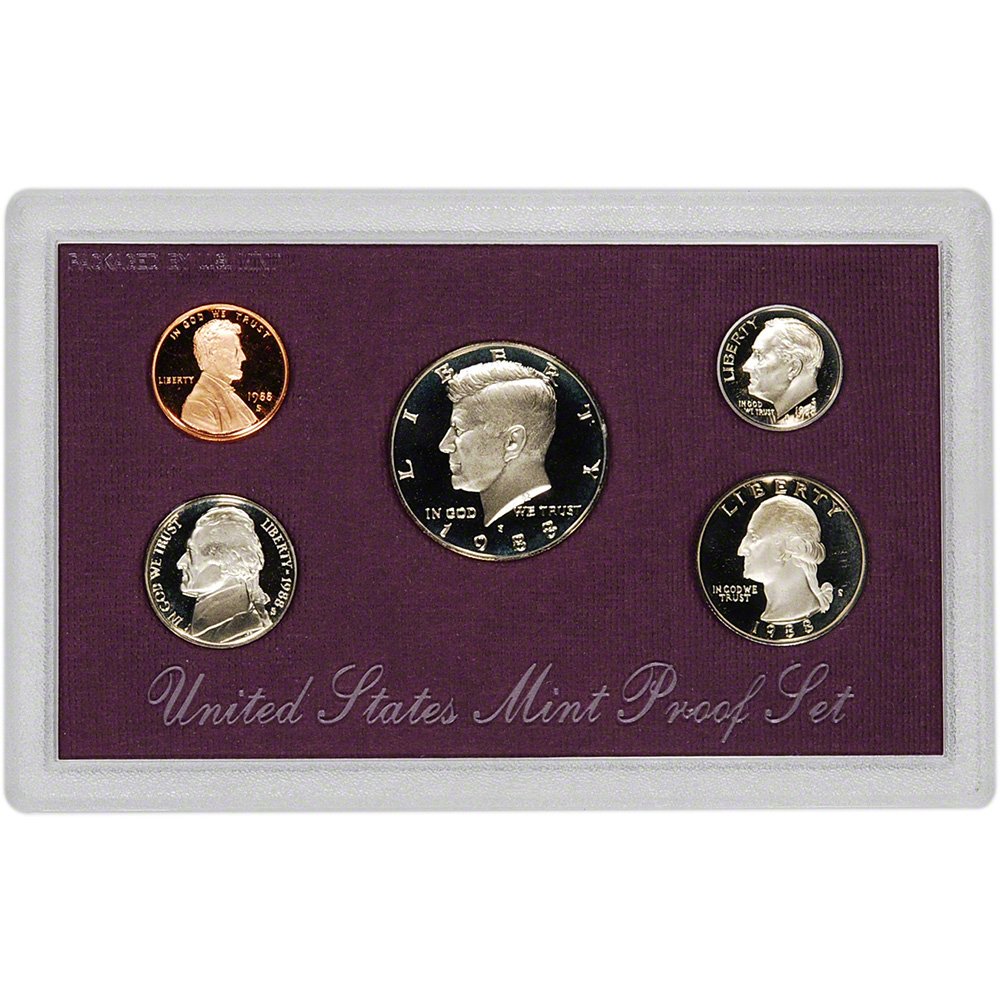 1988 S US Mint Proof Set Original Government Packaging