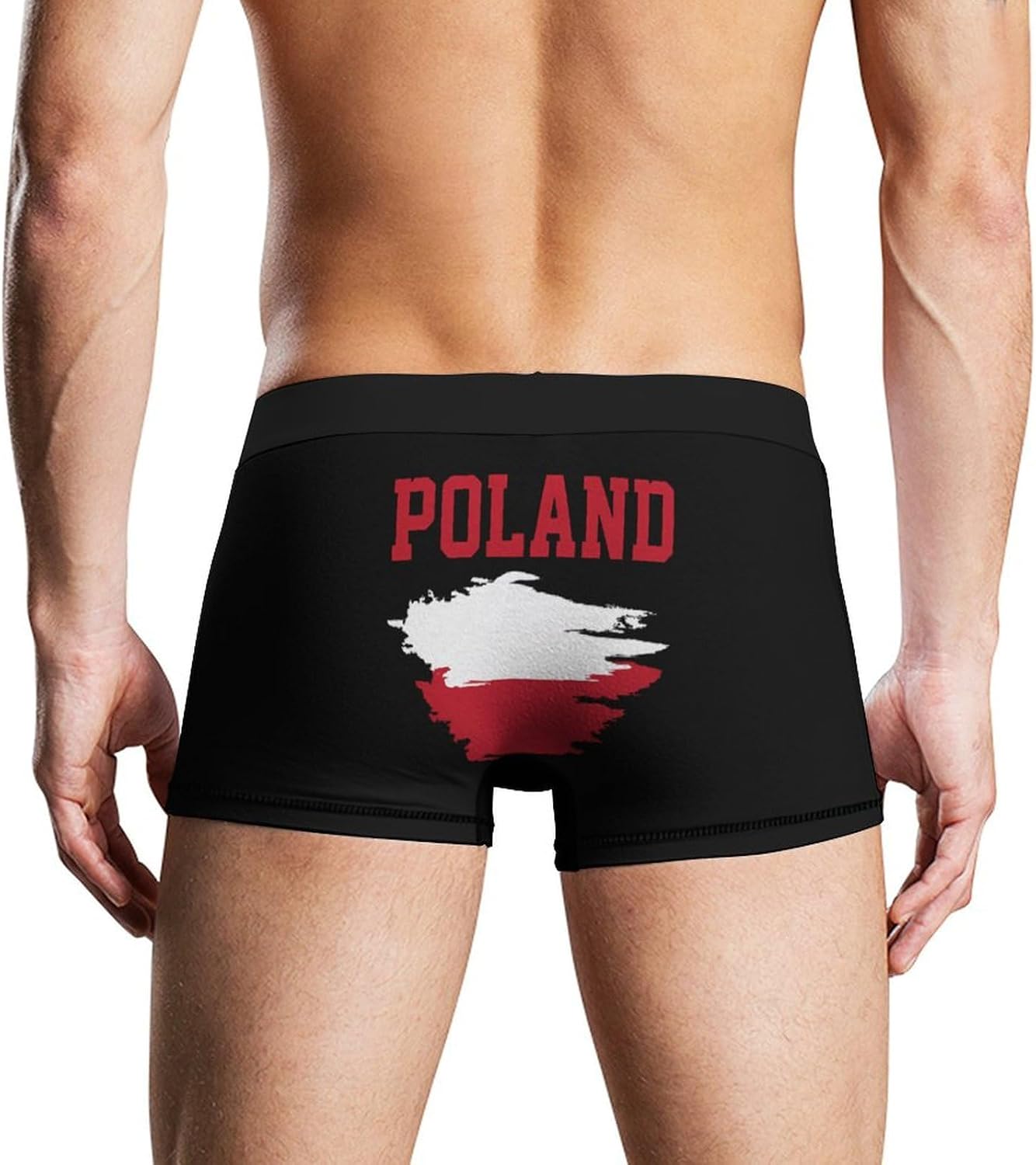 Poland Flag Novelty Men's Trunks Soft Breathable Underwear Patterned Stretch Briefs