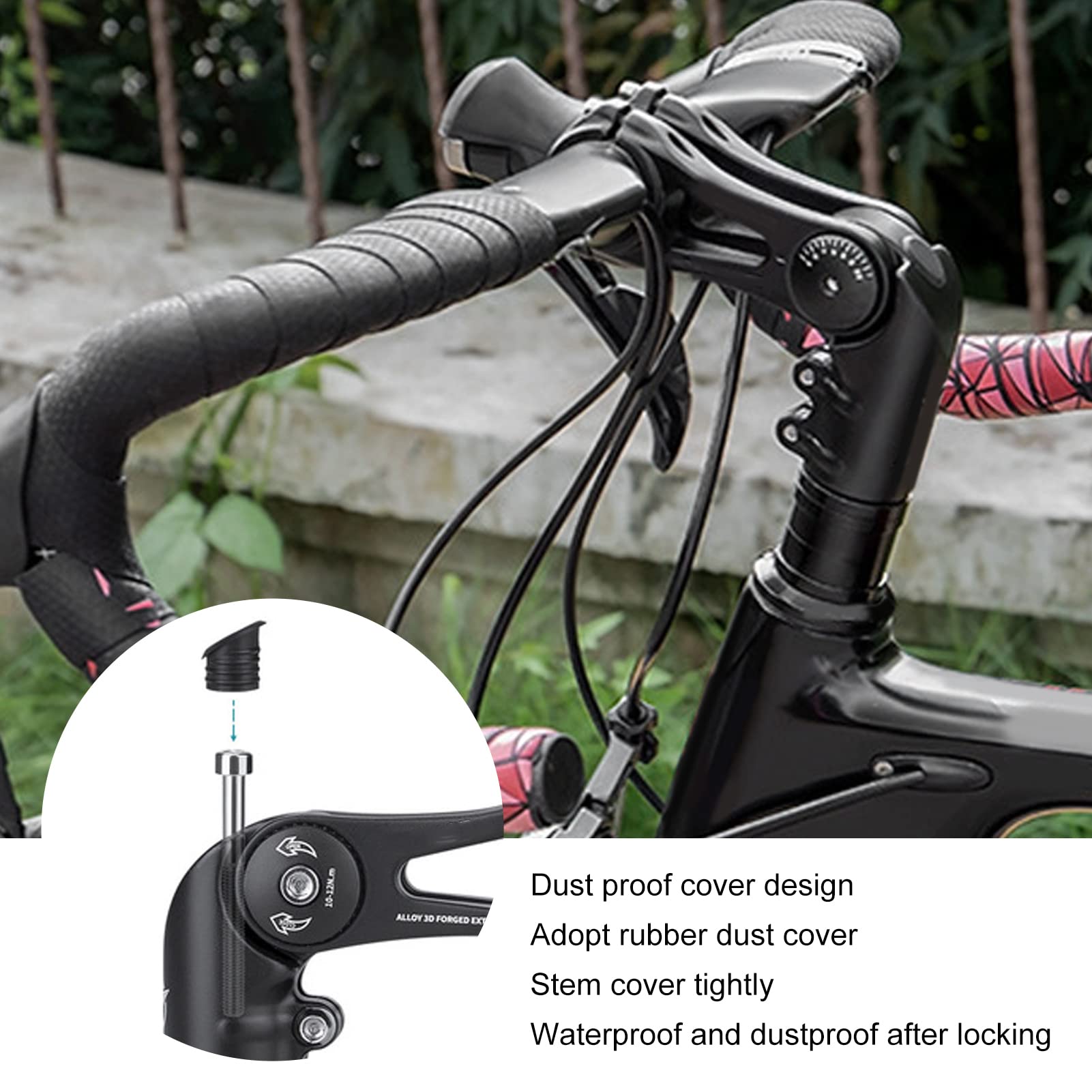 Regulowany mostek roweru ze stopu aluminium Wspornik roweru górskiego szosowego Część rowerowa zapewniająca lepszą postawę podczas jazdy