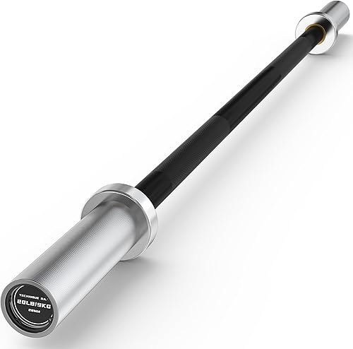 Miniatura 21 de Barra olímpica de 4 pies/4.9 pies/6 pies - Barra de peso de 2 pulgadas para entrenamiento de fuerza, levantamiento de pesas, sentadillas, peso Barra