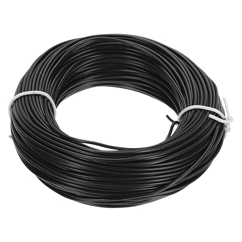 MECCANIXITY Cable 26AWG calibre 26 Cable trenzado de conexión de PVC, cable eléctrico UL1007 Alambre de cobre estañado 98.4 ft100 pies, negro para