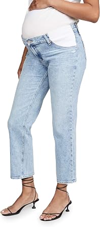 PAIGE Womens Noella Straight Maternity Jeans