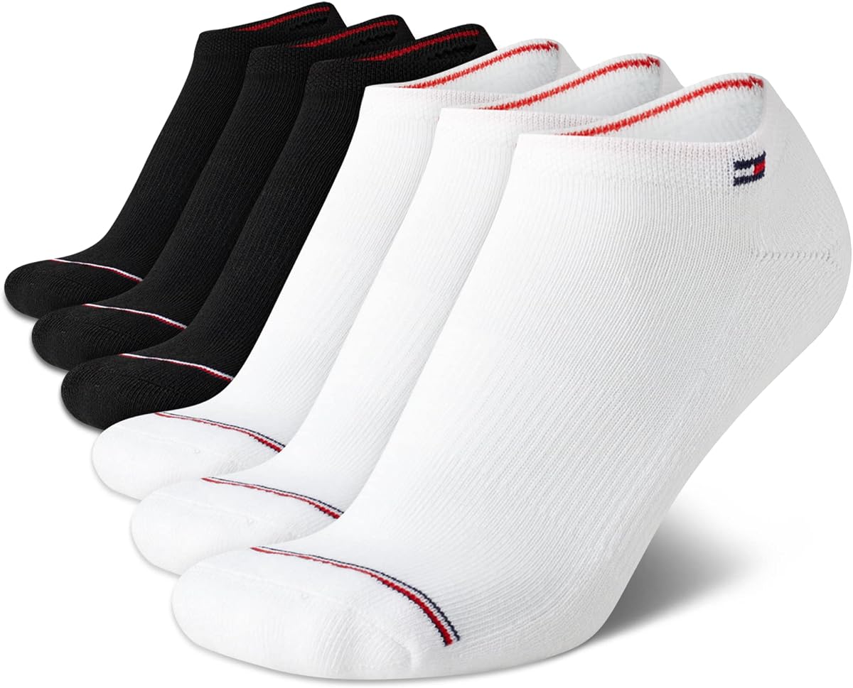 Womens 6 Pack Cushioned Performance No Show Socks (4-10)