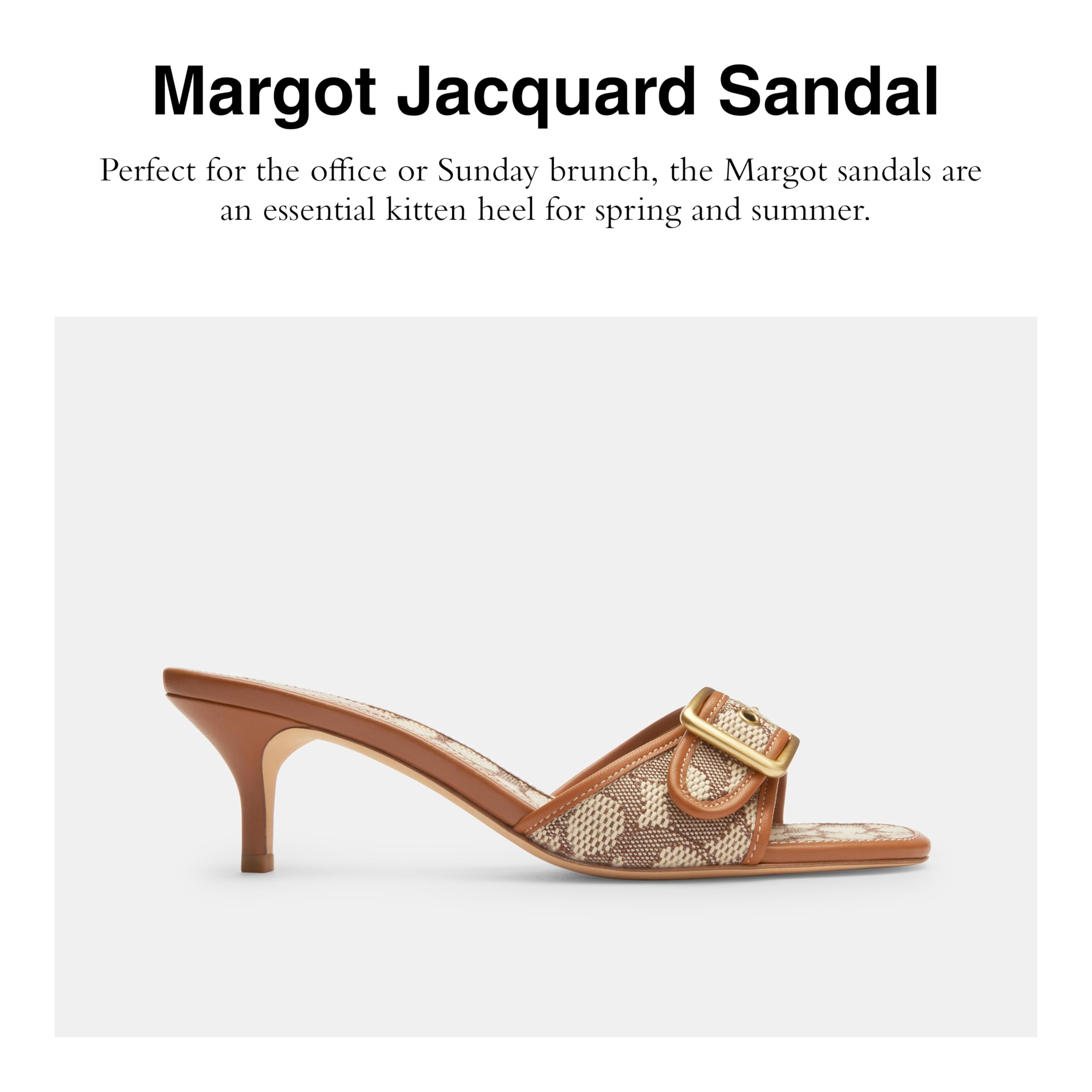 Coach Women's Margot Sandal Platform: 7.5 Cocoa/Burnished Amber