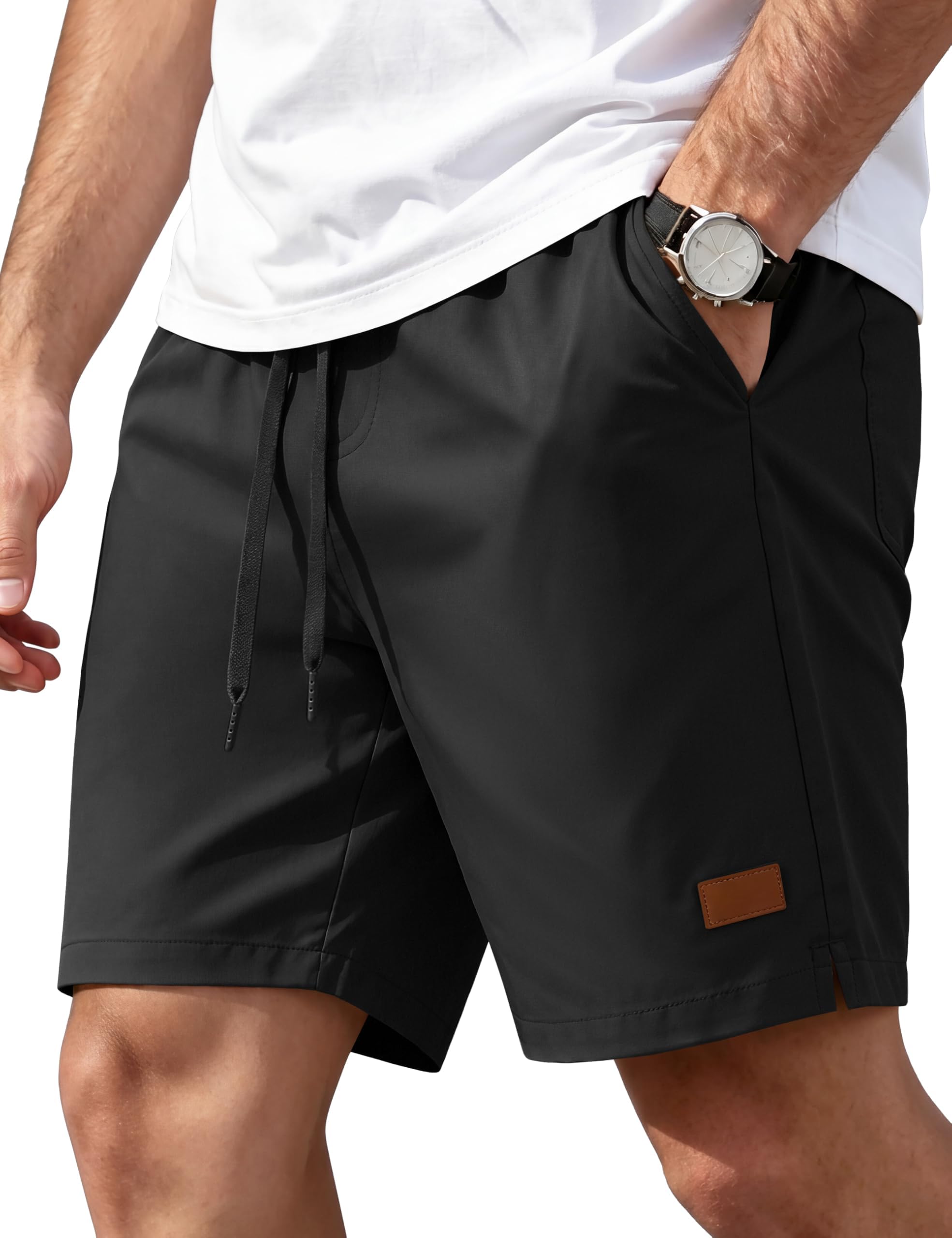 TACVASEN Kurze Hosen Herren Leichte Sommer Bermuda Shorts Herren | Wasserabweisend,Quick Dry,Elastischer Bund,Freizeit,Leichte,Stretch,Schnelltrocknend,Atmungsaktiv