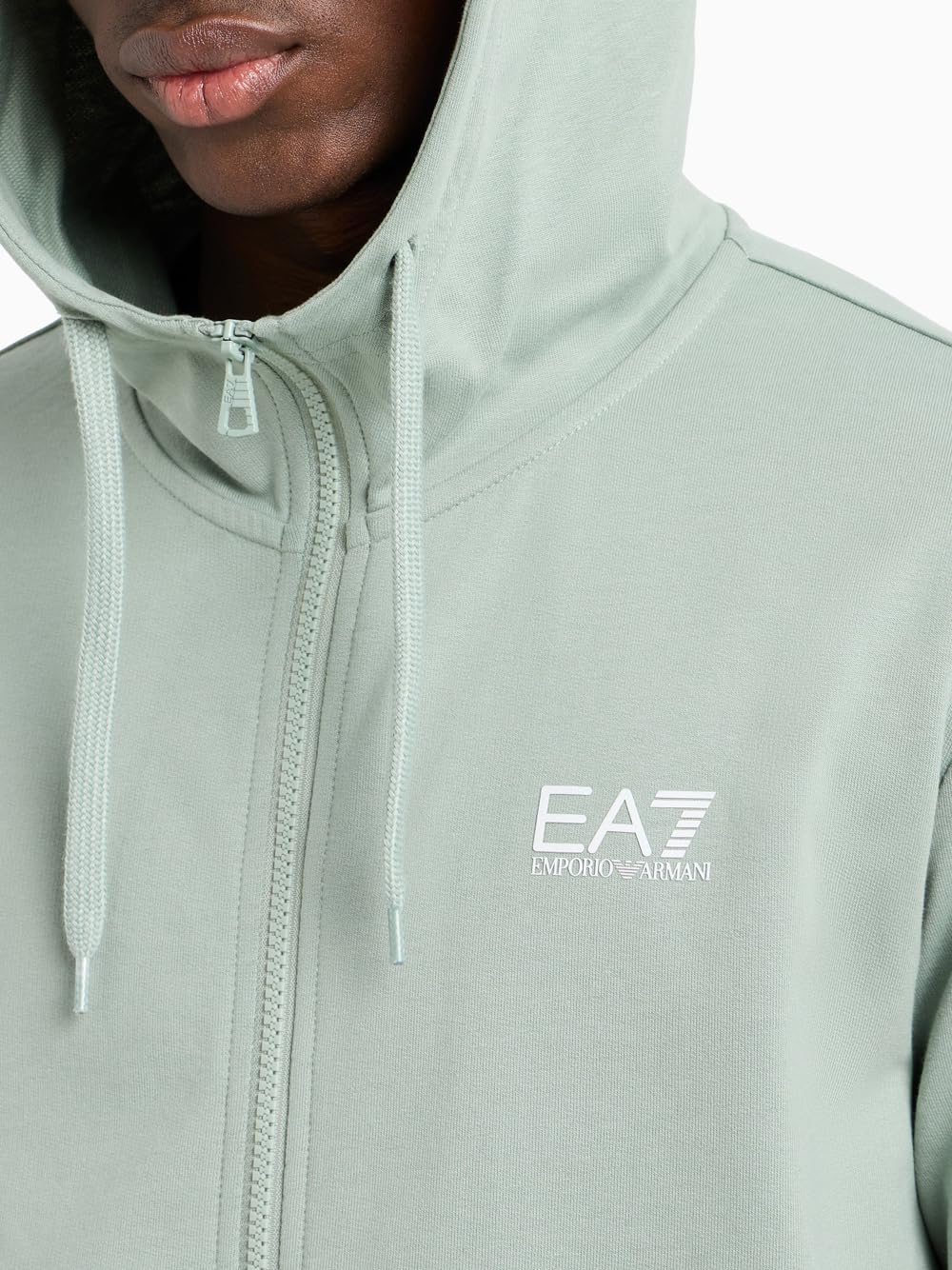 Emporio Armani EA7 - Mono de verano para hombre, Core Identity, de algodón cepillado, 8NPV63