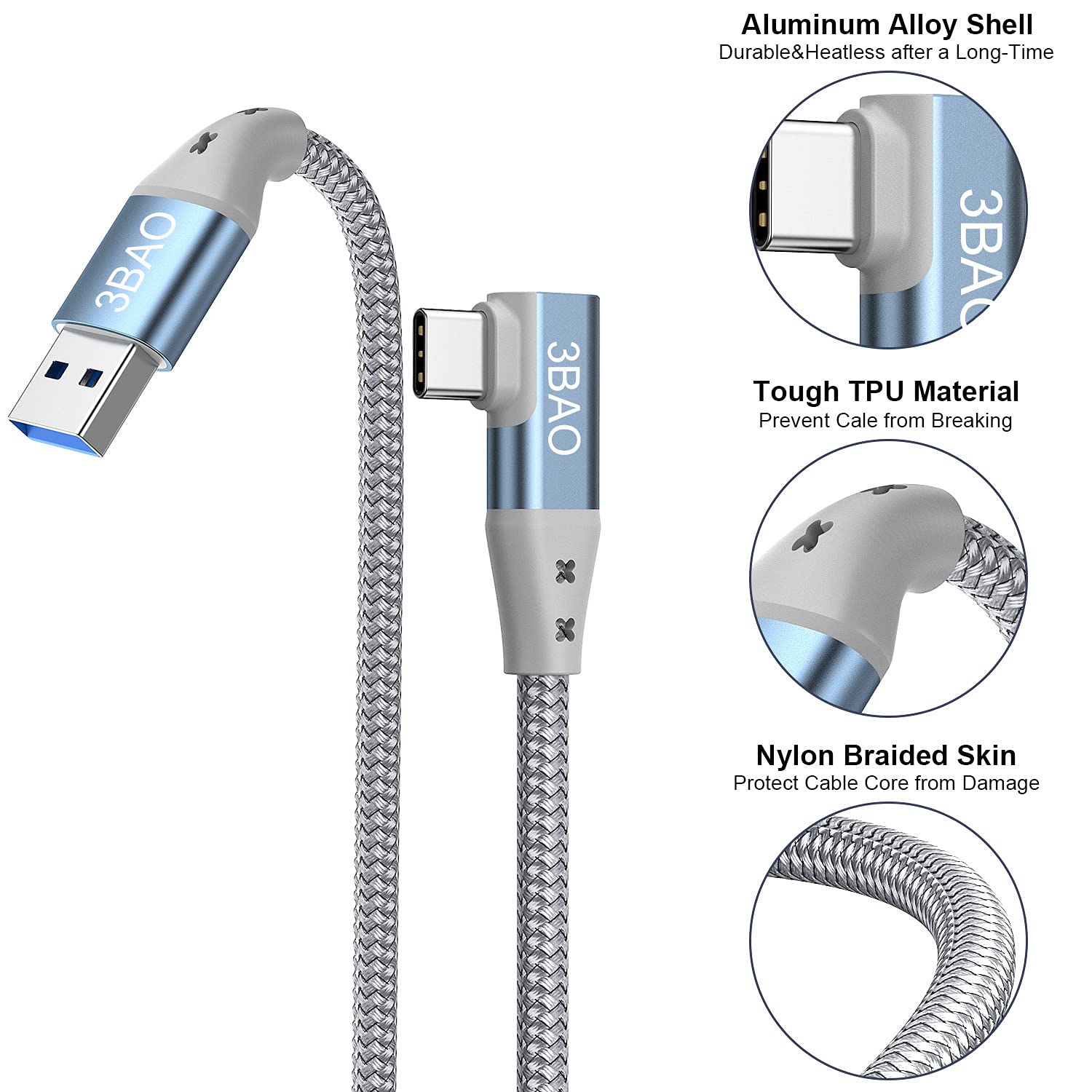 USB C Link Cable 13 FT Compatible with Meta/Oculus Quest 3/Quest2