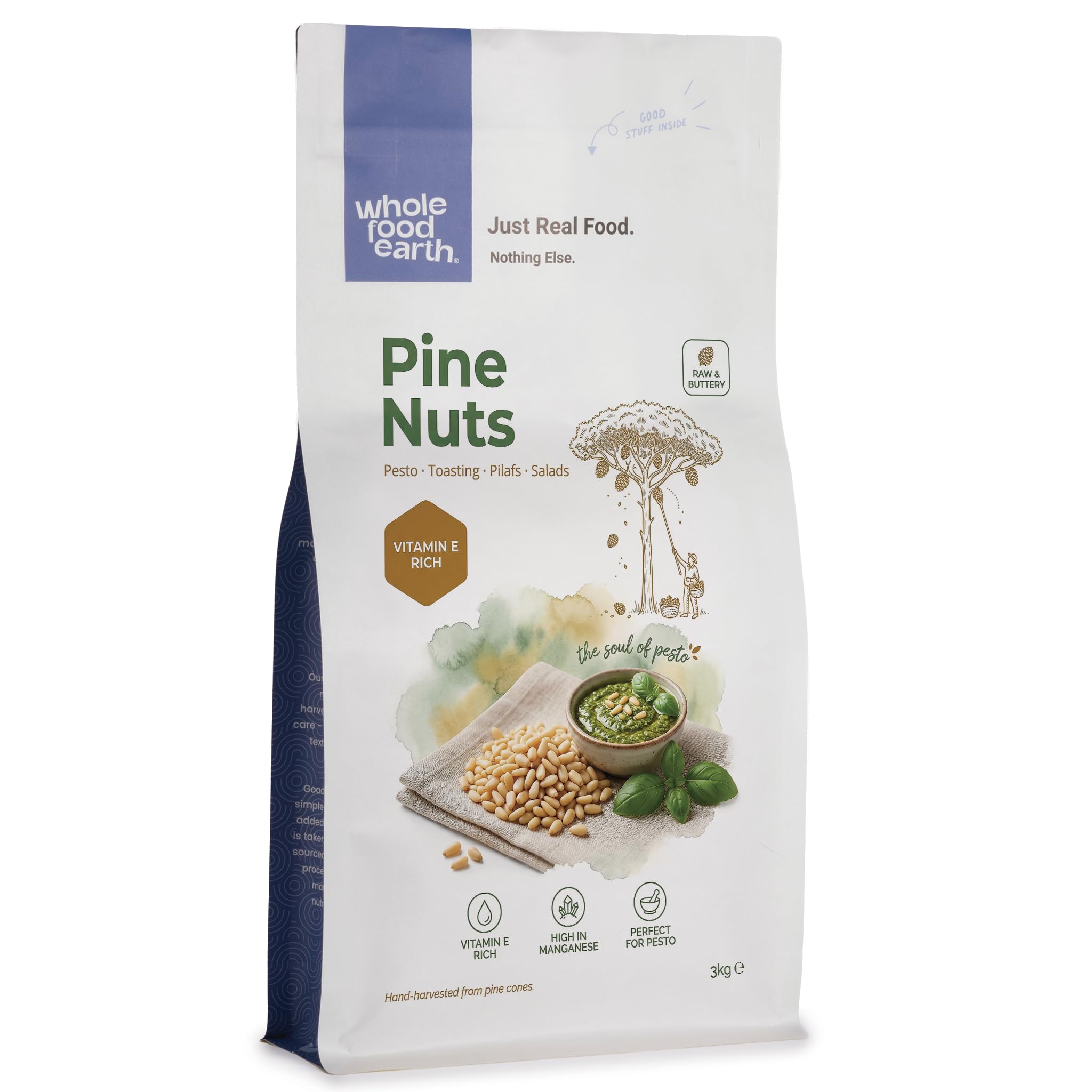 Wholefood Earth Orzeszki Piniowe, 3 kg