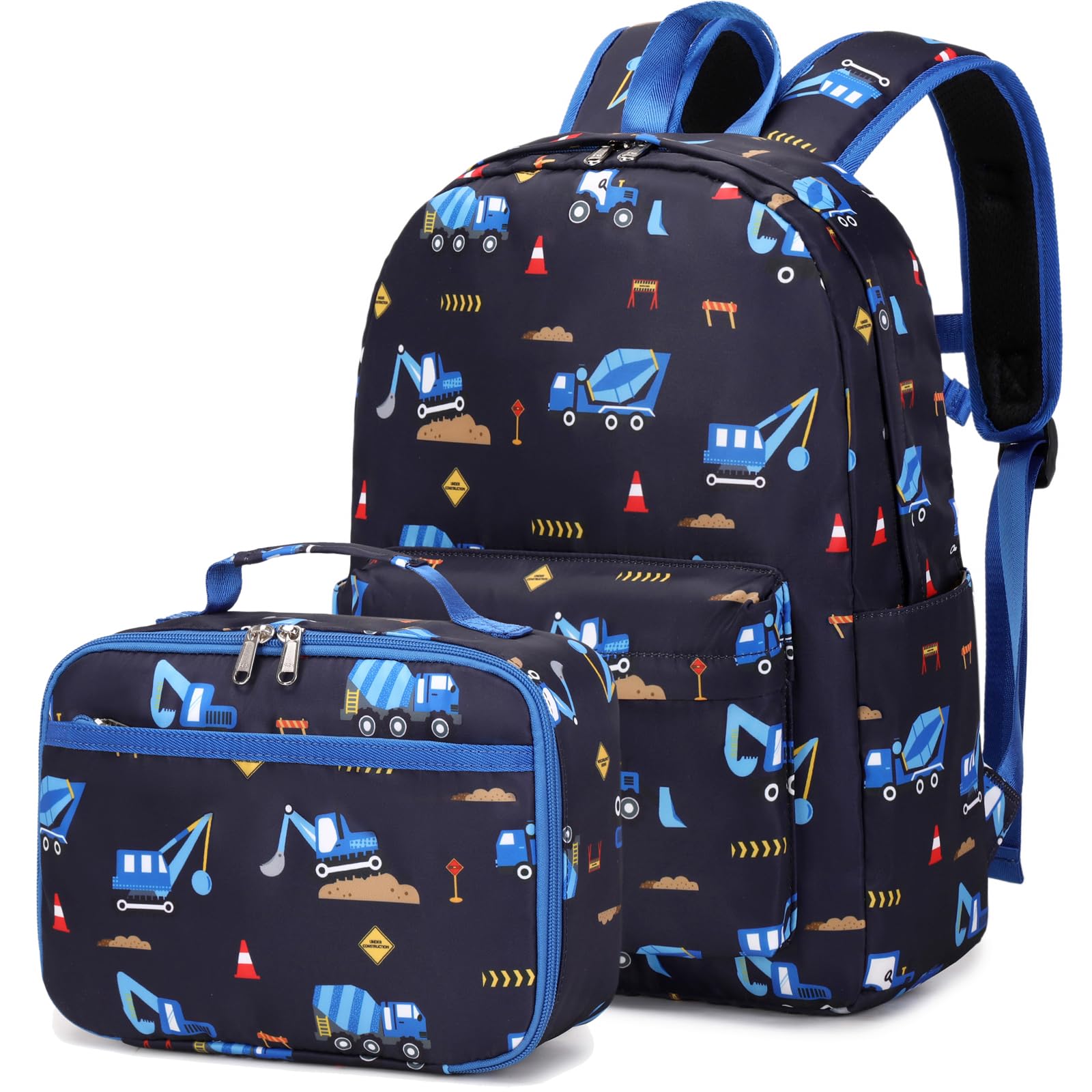 AUIVTY Preschool Backpack Kids Backpack with Lunch Box Toddler Backpack Kindergarten Daycare School Bookbag