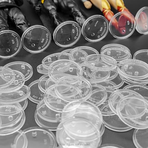 Miniatura 6 de SIXPOINTS Soporte para figura de acción de 6 pulgadas, base de plástico negro, soporte de soporte de modelo compatible con figuras de juguete 112