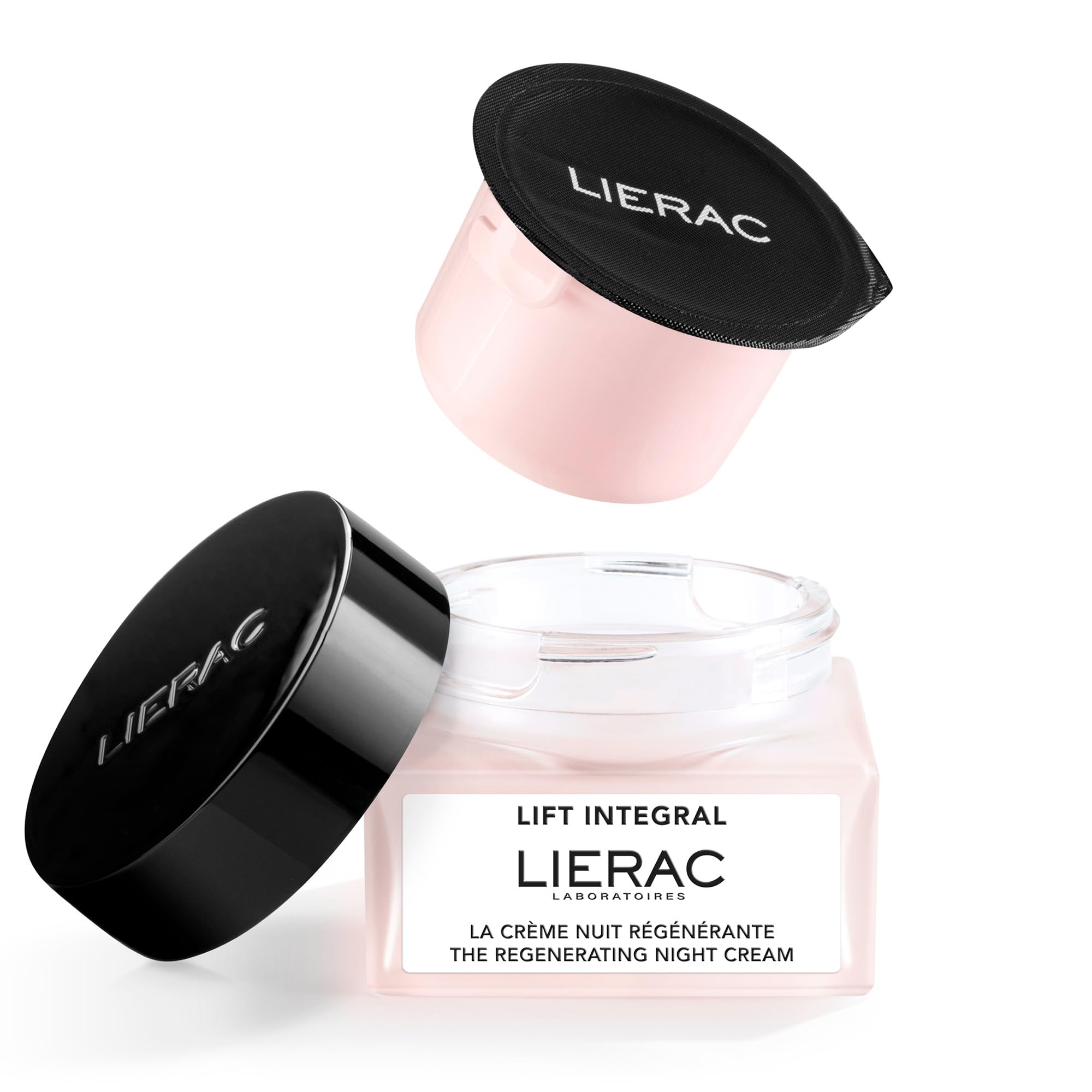 Lierac - Lift Intégral - Recarga La Crema de Noche Regeneradora 50ml - Regenera - Nutre - Alisa las Arrugas - 97% Ingredientes Naturales - Todo Tipo de Pieles