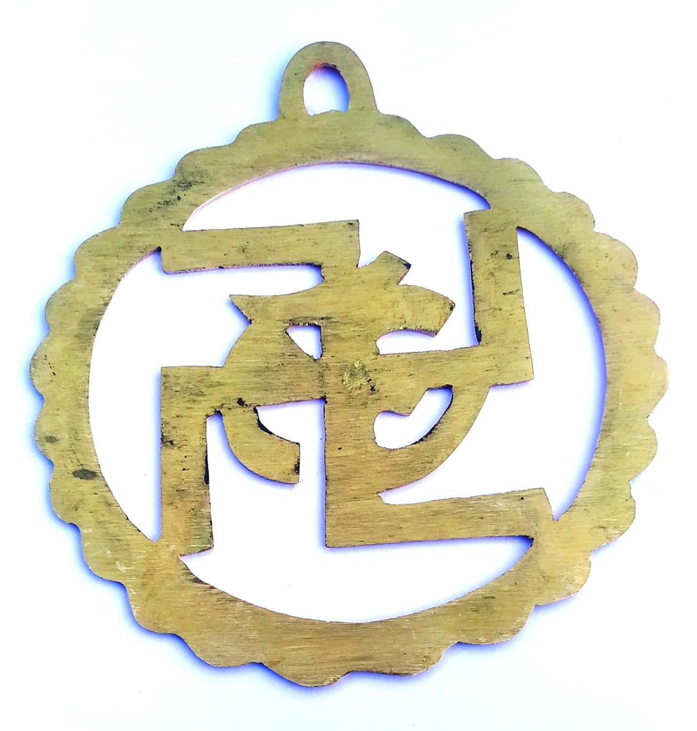 APB-Brass OM SWASTIK Wall Hanging Sculpture | Main Door Wall Hanging l Vastu | Fengshui | Goodluck, Auspicious, Religious Symbols | Pooja Idols | Home Decor - 4" Inches FIRST TIME FOR AMAZON THIS ITAM offers donot miss 4 APB-Brass OM SWASTIK Wall Hanging Sculpture | Main Door Wall Hanging l Vastu | Fengshui | Goodluck, Auspicious, Religious Symbols | Pooja Idols | Home Decor - 4" Inches FIRST TIME FOR AMAZON THIS ITAM offers donot miss