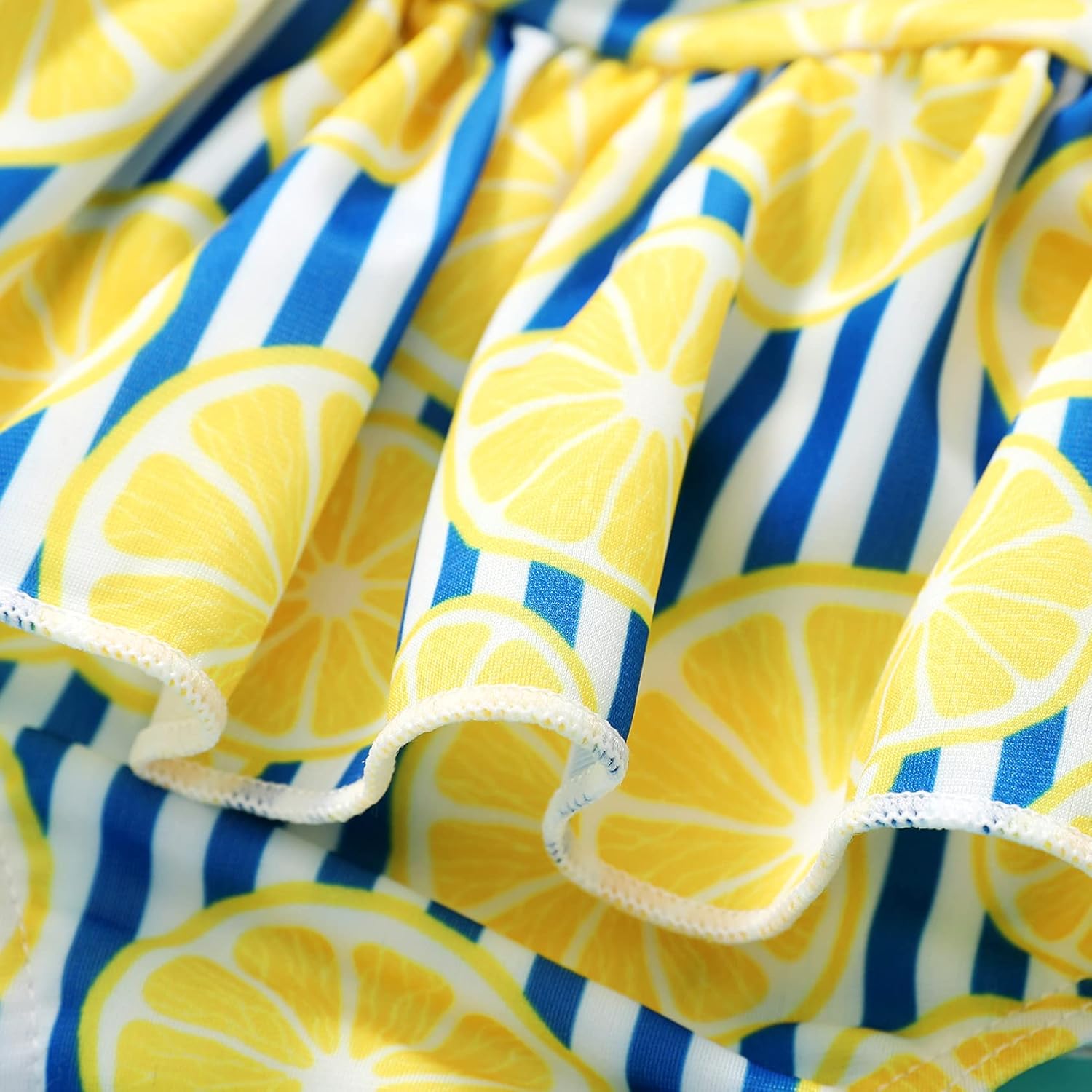 JEELLIGULAR Toddler Baby Girl Swimwear Bowknot Stripe Swimsuit Bathing Suit 2Pcs Bikini Set Outfits Summer - Image 7