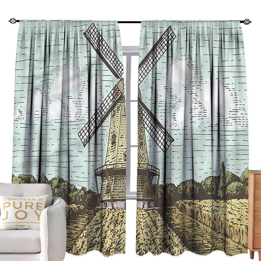 Dutch Windmill Lace Curtains Curtains & Drapes
