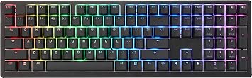 Ducky Zero 6108 Classic Black Hotswap Bluetooth RGB Mechanical Keyboard - Cherry MX2A Blue