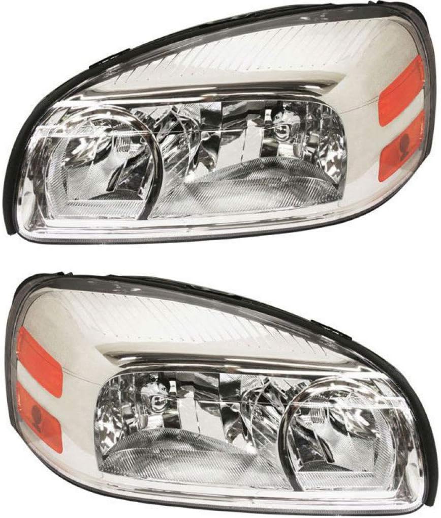 CarLights360 For 2005-2007 Buick Terraza Headlight Driver and Passenger Side DOT Certified Bulbs Included GM2502256 GM2503256-Replaces 25891660, 25891661 ;