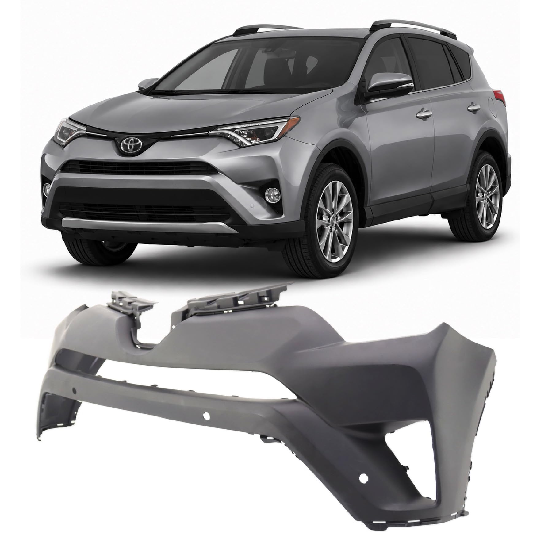 Amazon.com: FitParts Compatible with Toyota RAV4 2016–2018 Front