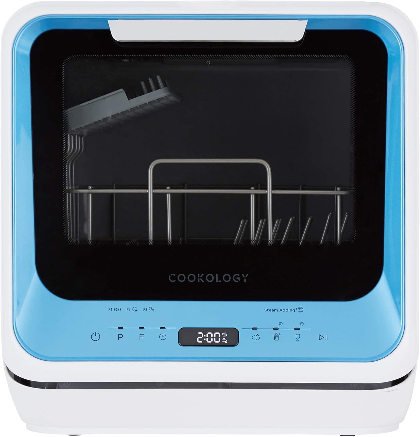 Cookology CMDW2 Compact Mini Portable Counter Top, Tabletop Dishwasher Small, 7 Wash Cycles with