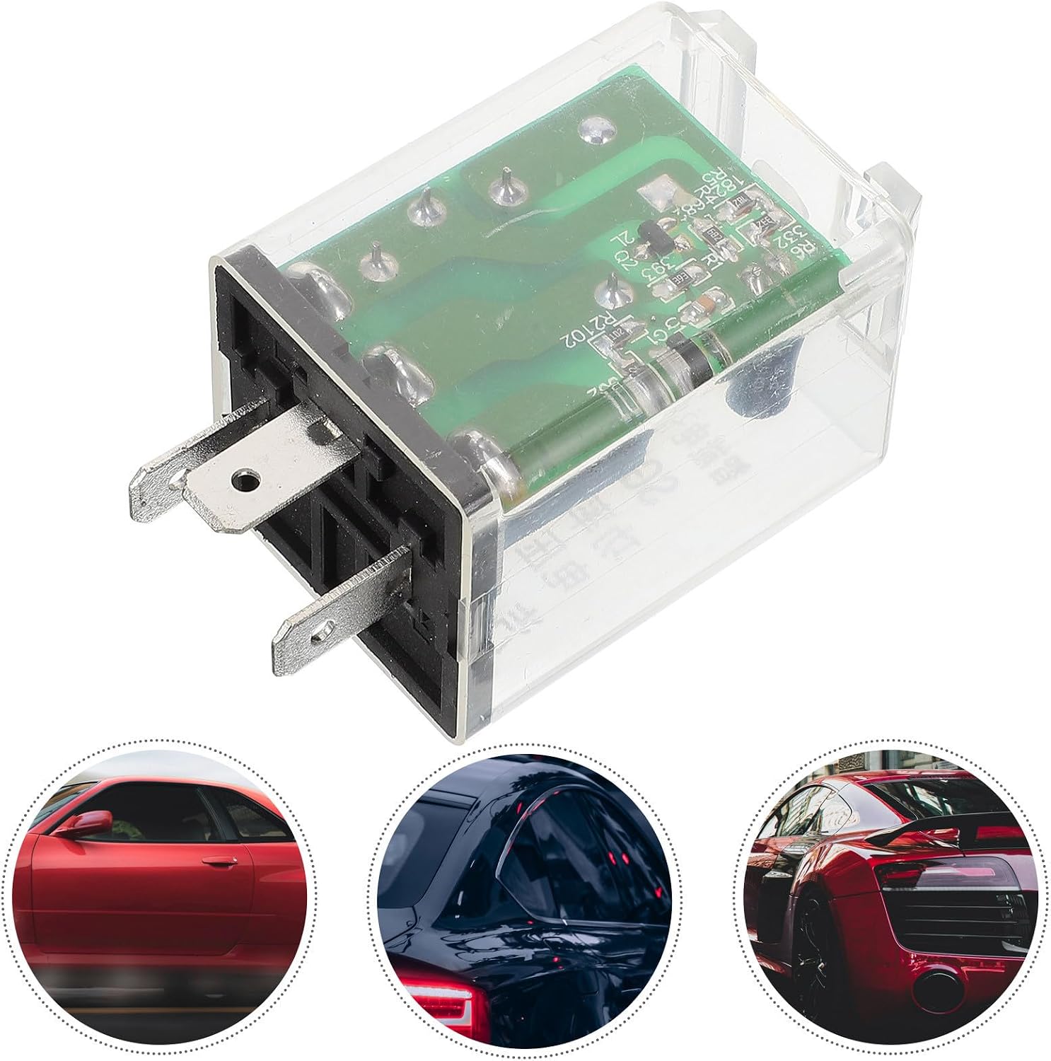 Auto LED Flasher Relay for Car and Motorcycle Turn Signals with Stable Performance and High Brightness LED Beads, 12vdc Automotive Replacement Relay for Reliable Lighting