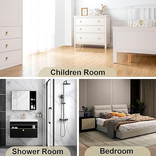 Miniatura 7 de Probrico Perillas redondas de cerámica para cajones, pomos modernos para cajones de armario, aparador, estantería, armario, tiradores de herrajes