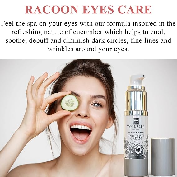 Under Eye Cream for Puffiness, Bags, Dark Circles & Dry Under Eyes