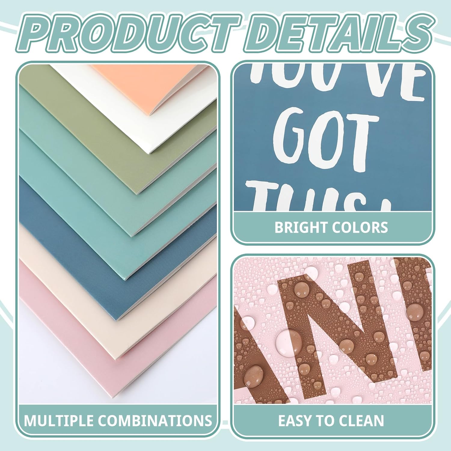 24Pack Bulk Boho Inspirational Words Desk Dividers for Students Privacy Classroom Shields Folder Boards Testing Divider Cardboard Study Carrel Dividers for Back to School Teacher Supplies