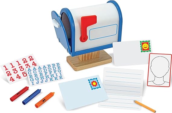 Melissa & Doug My Own Wooden Mailbox Activity Set and Educational Toy