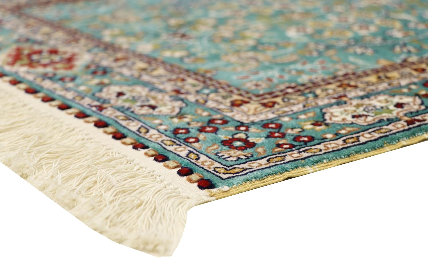 Top-Angebot: China Silk Oriental Rug Hand Knotted Silk Turkey Rug 5ft x 90in | Handgeknüpfter Orientteppich | Wien Österreich