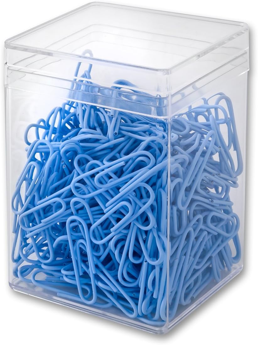 60286H300-073 Paper Clips 28 mm Pack of 300 Plastic Coated Dark Blue