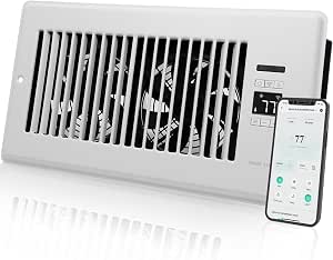 Super Quiet Register Booster Fan for 6" x 12" Register Holes with Wi-Fi App Control