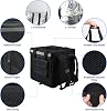 Backpack Premium Food Delivery Bag, Thermal Insulated Cooler Bag Large Capacity Suitable for Cold and Hot Food with Dividers, Takeaway Home Delivery, Suitable for Bike 40x40x43cm 68L
