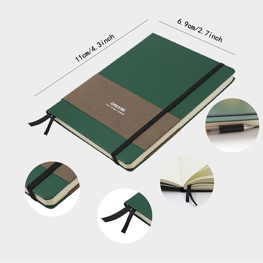 Amazon.com: TUNJILOOL A7 Leather Journal Notebook - 2Pack Dotted